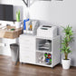 HOMCOM Mobile Printer Stand: Storage Space, 3 Drawers, Shelves, Home Office, White, Rolling Cabinet | The Comfy Couch Canada
