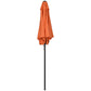 Outsunny 6.6FT Patio Umbrella, Outdoor Parasol with 6 Solid Ribs, Orange | The Comfy Couch Canada