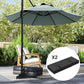 Outsunny 2PCS Patio Umbrella Base Weight Bag, Umbrella Stand Weights with Handles, 55 lbs with Sand Filling, Patio Umbrella Weights for Offset/Cantilever Umbrella Stand Base, Black | The Comfy Couch Canada