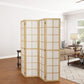 HOMCOM 4 Panel Room Divider, 5.6 ft Folding Wall Divider Room Partition for Home Office, Bedroom, Living Room | The Comfy Couch Canada