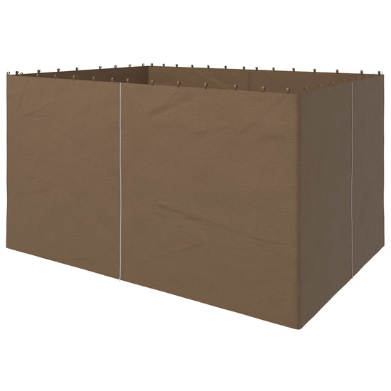Outsunny 4-Panel Replacement Gazebo Curtains Gazebo Privacy Sidewall for 10&
