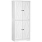 HOMCOM Freestanding Kitchen Storage Cabinet: Pantry Cabinet with Doors and Shelves for Dining Room | The Comfy Couch Canada