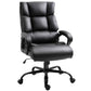 Vinsetto Ergonomic Office Chair Heavy Duty Tall Big Adjustable Height PU Leather Rocker Swivel Black | The Comfy Couch Canada