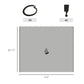 Outsunny Gazebo Curtain 10&