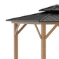 Outsunny 11 x 11ft Outdoor Canopy ,Hard Top Gazebo with Galvanized Frame & Double Vented Roof for Garden & Patio | The Comfy Couch Canada