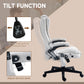 Vinsetto 6 Point Vibrating Massage Office Chair High Back Executive Chair with Reclining Back, Swivel Wheels, White | The Comfy Couch Canada
