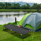 Outsunny Folding Camping Cot Adult Sleeping Bed for Office Home Use Portable Black | The Comfy Couch Canada