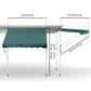 Outsunny Manual Retractable Canopy: 6.6&
