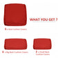 Outsunny Patio Rattan Sofa Set 14pc Outdoor Cushion Polyester Cover Replacement Set No Cushion.