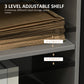 HOMCOM File Cabinet: 3 Drawers, Printer Stand, Open Shelves, Rolling Wheels, Grey, Office Storage | The Comfy Couch Canada