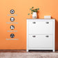 HOMCOM Shoe Storage Cabinet: Entryway Organizer, 2 Flip Drawers, Adjustable Shelves for 12 Pairs, White | The Comfy Couch Canada