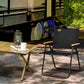 Outsunny Camping Chair, Lightweight Folding Chair, Portable Armchair, Excellent for Festivals, Fishing, Black | The Comfy Couch Canada