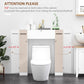 kleankin Space-Saving Over-Toilet Cabinet: White Bathroom Organizer with Adjustable Shelf for Compact Storage | The Comfy Couch Canada