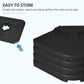 Outsunny Patio Umbrella Base Weights 4 Pieces HDPE Water Sand Filled for Cross Base Stand Black | The Comfy Couch Canada
