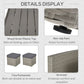 Outsunny 6PC Rattan Patio Dining Set Outdoor Furniture PE Wicker Sofa Chairs Table Garden Grey | The Comfy Couch Canada