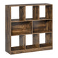 HOMCOM Rustic Retreat: 3-Tier Storage Shelf Bookcase Display Rack Organizer for Office Living Room, Rustic Brown Finish | The Comfy Couch Canada