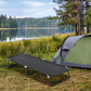 Outsunny Folding Camping Cot Adult Sleeping Bed for Office Home Use Portable Black | The Comfy Couch Canada