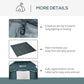 Outsunny Portable Shower Tent Changing Room Privacy Shelter for Camping with Windows Floor Mat Foldable Green | The Comfy Couch Canada