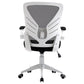 Vinsetto Mesh Office Chair: Swivel Task Desk Chair, Lumbar Support, Flip-Up Arm, Adjustable, Grey Black | The Comfy Couch Canada
