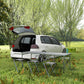 Outsunny 6-Person Folding Picnic Table Set: Portable Camping Table and Chairs with Aluminum Frame, Ideal for Outdoor - Grey | The Comfy Couch Canada