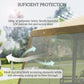 Outsunny 10x10ft Party Tent Canopy with Netting, Patio Screen House Slant Leg Outdoor Gazebo Sun Shade Shelter, Khaki | The Comfy Couch Canada