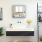 HOMCOM Grey Wall Medicine Cabinet: Mirrored 2-Tier Storage Cabinet with Hinged Door for Bathroom Organization | The Comfy Couch Canada