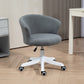 Vinsetto Armless Office Chair, Fluffy Computer Desk Chair with Adjustable Height, Swivel Wheels, Mid Back, Grey | The Comfy Couch Canada