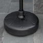 Outsunny Patio Umbrella Base, Round Umbrella Stand, Water or Sand Filled, Garden Umbrella Holder for 1.26", 1.5" Poles, Black | The Comfy Couch Canada