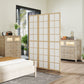 HOMCOM 3 Panel Room Divider, 5.6 ft Folding Wall Divider Room Partition for Home Office, Bedroom | The Comfy Couch Canada