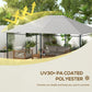 Outsunny 10x13ft Gazebo Roof Replacement Cover Top Cover Only for Outdoor Shelter Light Grey | The Comfy Couch Canada