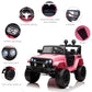 Aosom 12V Electric Truck, Off Road Electric Pickup with Remote Control, Adjustable Speed, Ride on Car for Kids, Pink | The Comfy Couch Canada
