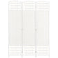 HOMCOM 3-Panel Folding Room Partition: Portable Privacy Screen, Wave Fiber Room Partition for Home Office, White | The Comfy Couch Canada