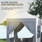 Outsunny Pop Up Party Tent 6.6x6.6ft Outdoor Folding Gazebo Canopy with Side Walls Easy Setup for Events White | The Comfy Couch Canada