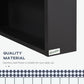 Kleankin Black Wall Cabinet: Bathroom Mirror Cabinet with Stainless Steel Frame, Single Door & Storage Shelves | The Comfy Couch Canada
