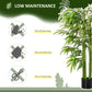 HOMCOM 4.5FT Lifelike Bamboo Plant Artificial Greenery Faux Tree in Pot for Home Office Indoor Outdoor Decor | The Comfy Couch Canada