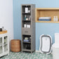 kleankin Narrow Bathroom Linen Cabinet: Drawer, 5-Tier Shelving & Tall Freestanding Towel Storage, Sleek Grey Design | The Comfy Couch Canada