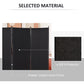 HOMCOM Minimalist Elegance Room Divider: 3-Panel Double Hinged Folding Wall Partition for Home Office, Sleek Black | The Comfy Couch Canada