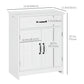 kleankin 2-Door Bathroom Cabinet: Adjustable Shelves, Versatile Storage & Compact 23.6"x11.8"x29.5" Design in White Finish.