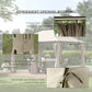 Outsunny Steel Patio Gazebo 13x10ft Soft-top Canopy Party Tent 6 Removable Curtains Khaki | The Comfy Couch Canada
