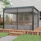 Outsunny Pergola Gazebo Curtains for 10&