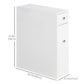 HOMCOM Compact Bathroom Storage Cabinet: White Space Saver, Toilet Paper Holder, Narrow Cabinet | The Comfy Couch Canada