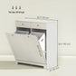 HOMCOM Laundry Cabinet, Tilt Out Laundry Hamper Cabinet with 2 Baskets, Bathroom Hamper Cabinet with 2 Drawers, Black.