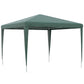 Outsunny Verdant Retreat: 10x10ft Folding Party Tent, Portable Gazebo Outdoor Canopy Garden Sunshade, Green Oasis | The Comfy Couch Canada