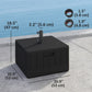 Outsunny Patio Umbrella Base Outdoor Umbrella Stand with Wheels Handles, Patio Umbrella Stand, Filled Up to 176lbs with Stand or 110lbs with Water for Garden, Poolside, Black | The Comfy Couch Canada