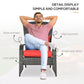 Outsunny Patio Wicker Adirondack Chair PE Rattan Outdoor Muskoka Fire Pit with Cushions for Garden Backyard Red | The Comfy Couch Canada