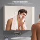 HOMCOM Wall-Mounted Bathroom Mirror Cabinet Double Door Storage Organizer Adjustable Shelf Grey | The Comfy Couch Canada