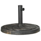 Outsunny 40lb Patio Umbrella Base: Heavy Duty 21" Round Resin Stand for Outdoor Use, Bronze | The Comfy Couch Canada