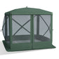 Outsunny Pop-Up Screen House Gazebo Instant Setup Camping Tent for 3-4 People 210D Material with Carry Bag Ground Stakes | The Comfy Couch Canada
