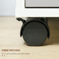 HOMCOM Mobile Filing Cabinet: 3-Drawer Vertical Unit with Lock & Wheels for Home Office, White/Grey.