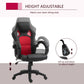 HOMCOM Ergonomic Gaming Chair, High Back, Swivel Office Chair with Wheels, Headrest, Tilt, Red | The Comfy Couch Canada